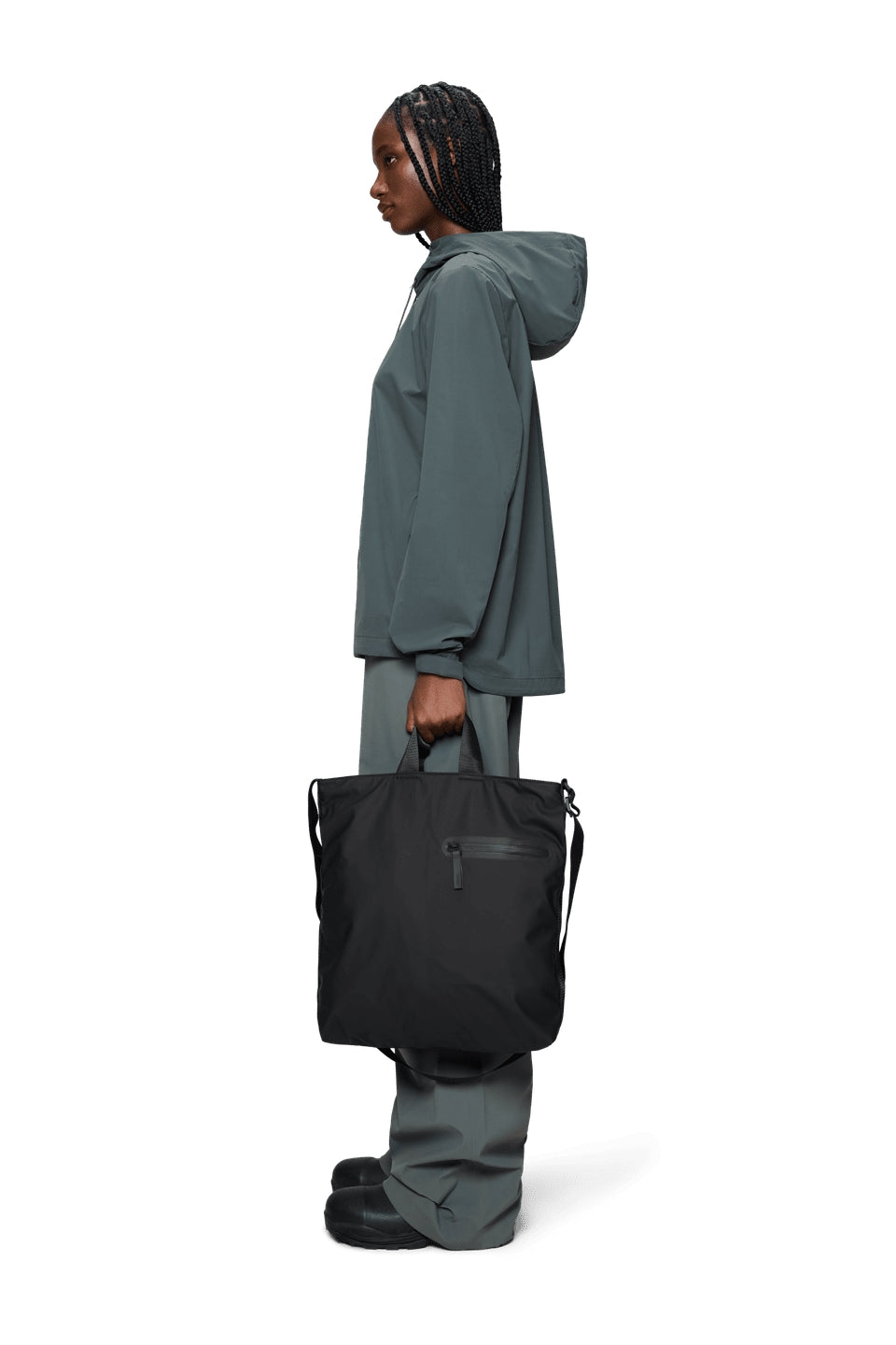 Dash Tote Bag W3p Black Pu-lining Pl