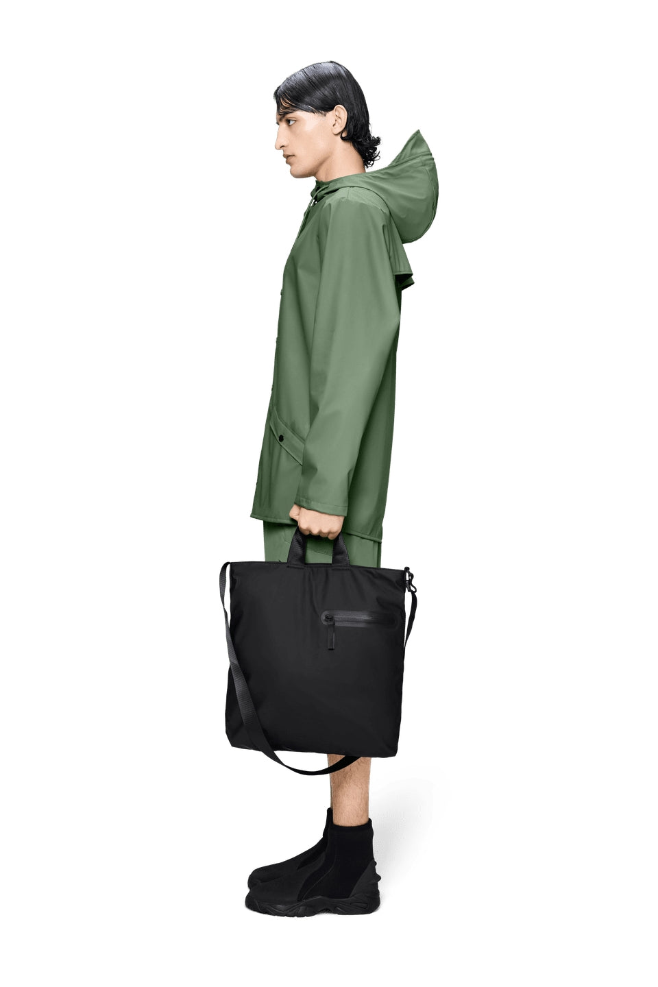 Dash Tote Bag W3p Black Pu-lining Pl