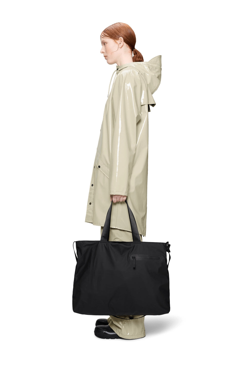 Dash Messenger Tote Bag W3 Black Pu-lining Pl