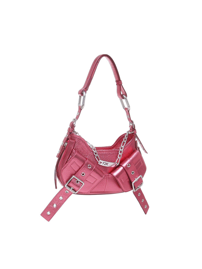 Biasia Bags Metallic Magenta Cowskin