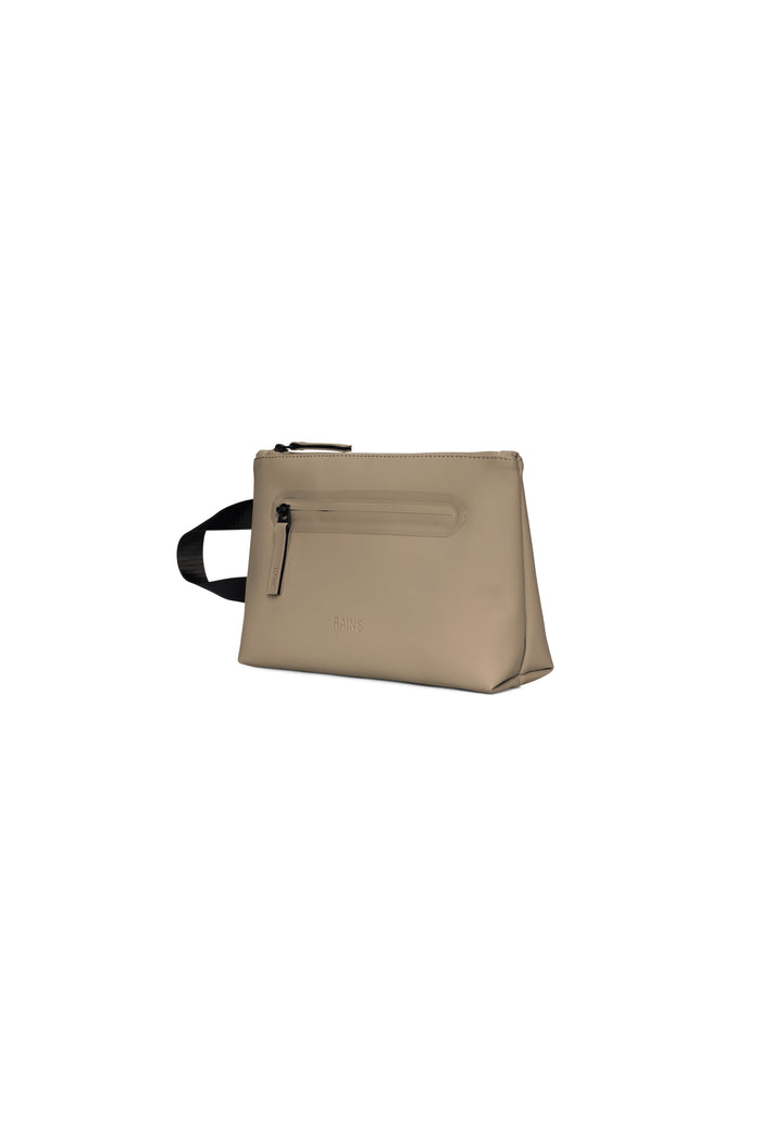 Cosmetic Bag Zip W3 Brown Pu-lining Pl Travel