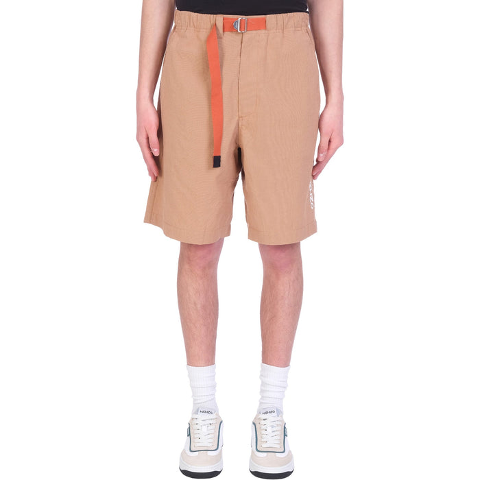Cotton Bermuda Shorts Brown