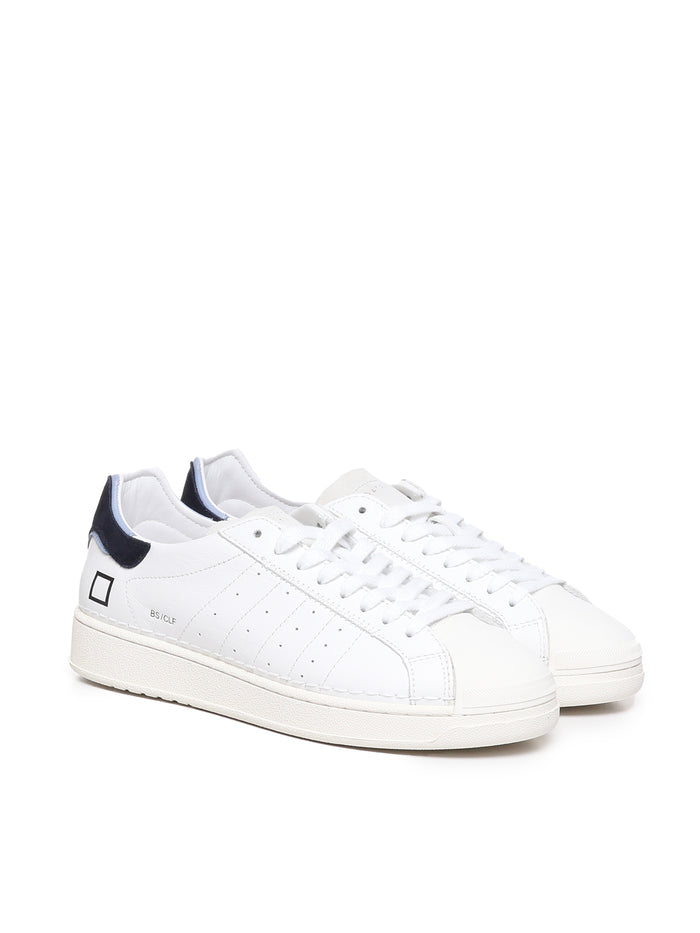 D.a.t.e. Sneakers White-blue Calfskin