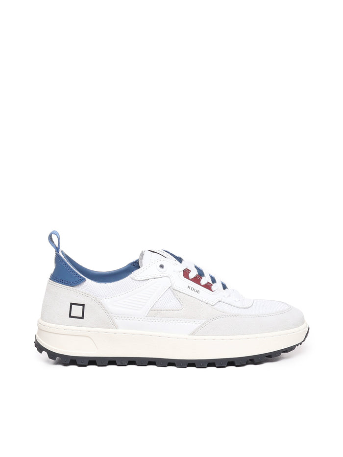 D.a.t.e. Sneakers White-blue Calfskin