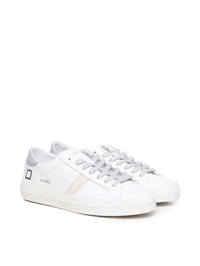 D.a.t.e. Sneakers White-lilac Calfskin