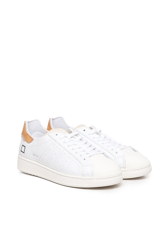 D.a.t.e. Sneakers White-orange Calfskin