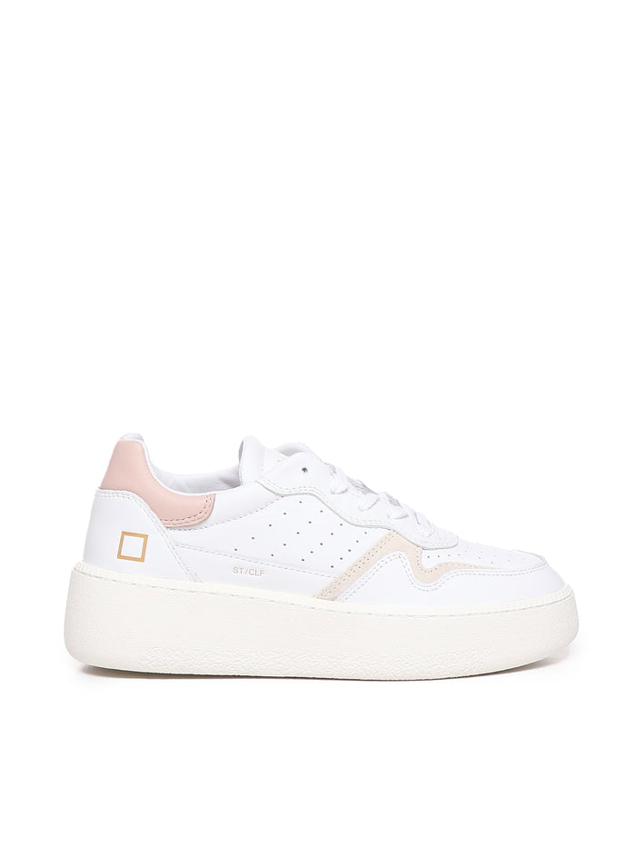 D.a.t.e. Sneakers White-pink Leather