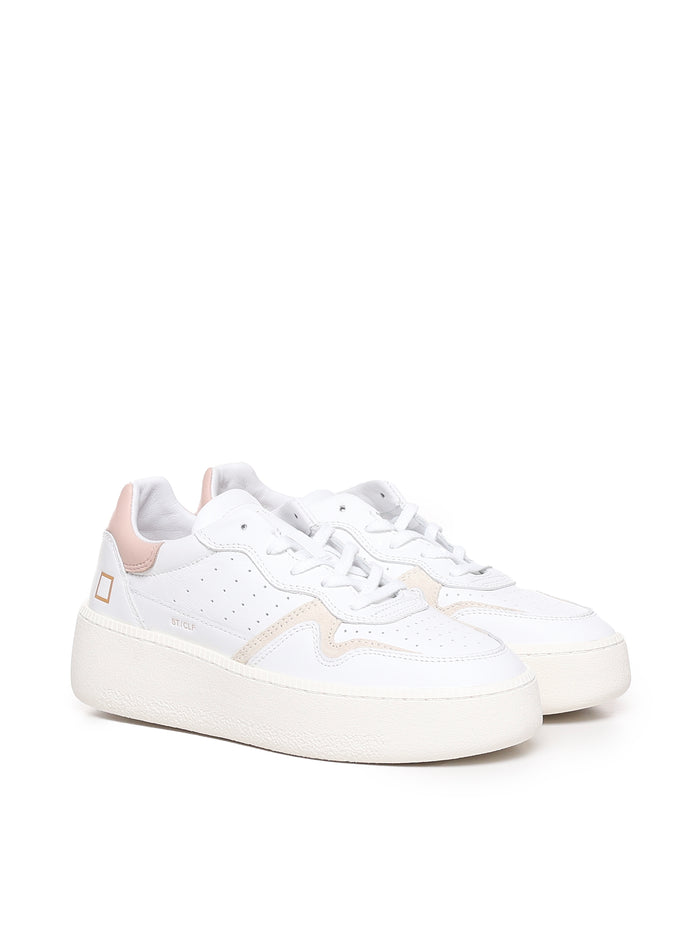 D.a.t.e. Sneakers White-pink Leather