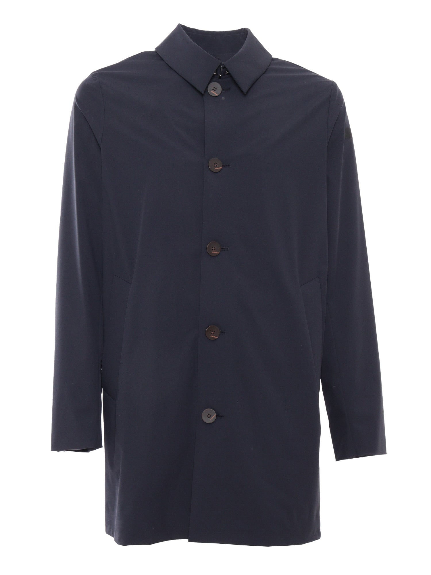 Long blue jacket Polyurethane Heavy