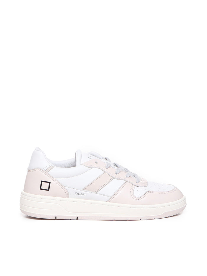 D.a.t.e. Sneakers White-pink Calfskin