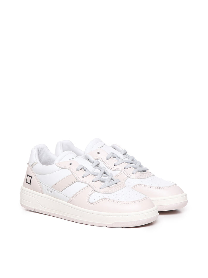 D.a.t.e. Sneakers White-pink Calfskin