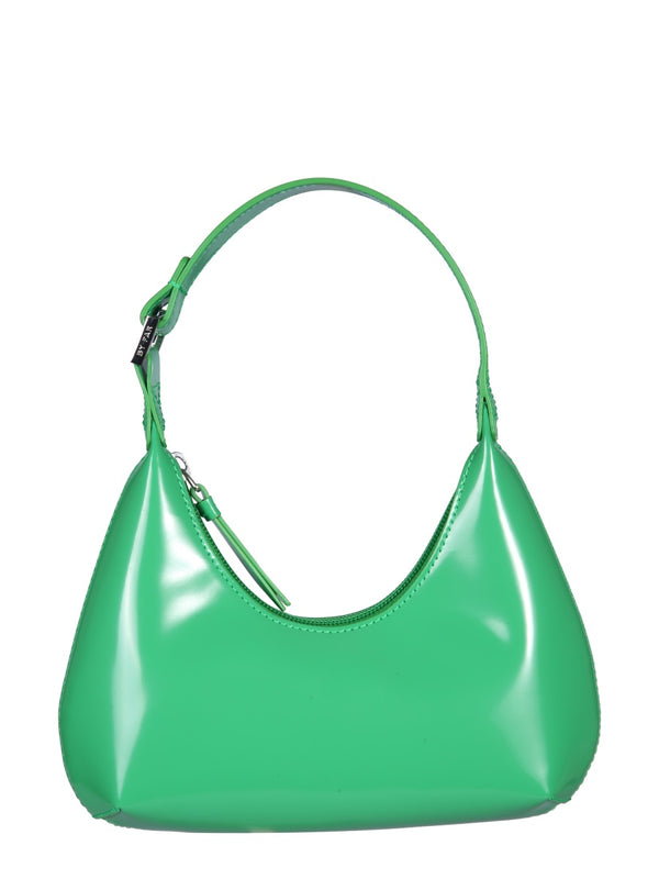 Mini Amber Shoulder Bag Green Leather