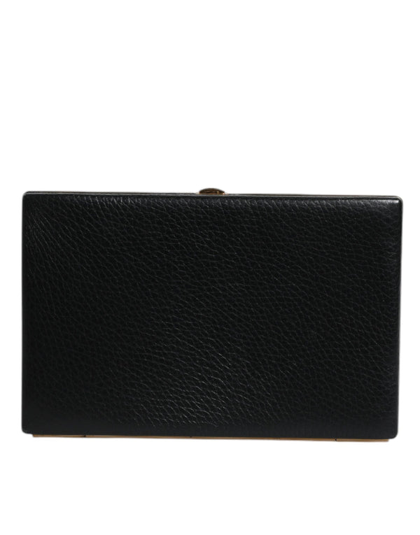 Dolce & Gabbana 20% Aluminum 80% Goat Leather wallet in black