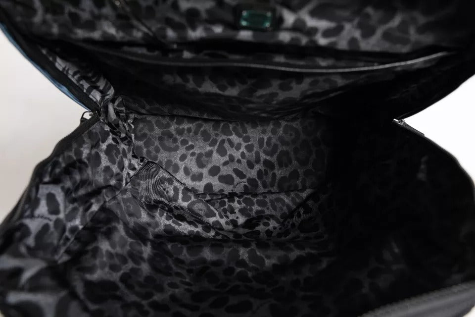 Black Nylon Dg Logo School Backpack Bag