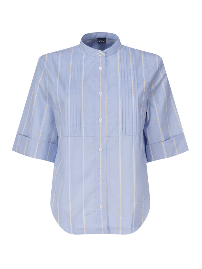 Fay Shirts (azzurro)+(miele) Cotton