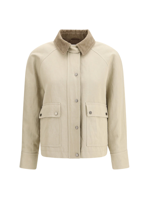 Brunello Cucinelli 68% Cotton; 32% Linen jacket in beige