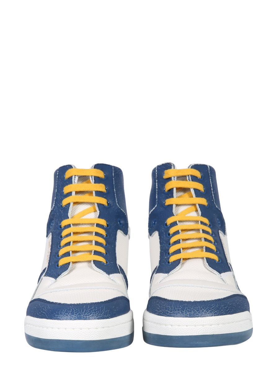 Low Sneakers Multicolour Mesh And Rubber Trainers