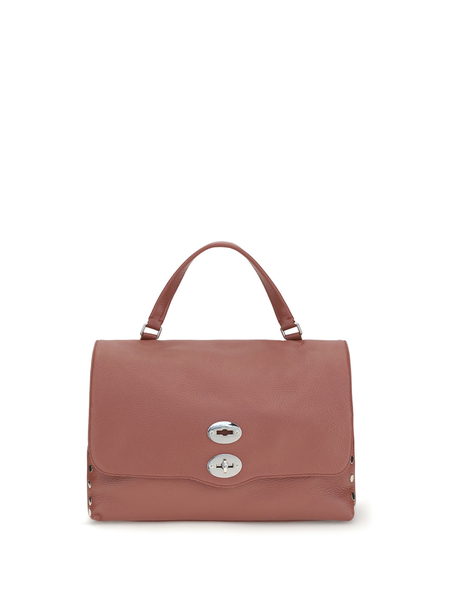 Zanellato 100% Calf Leather Bos Taurus top handle bag in red