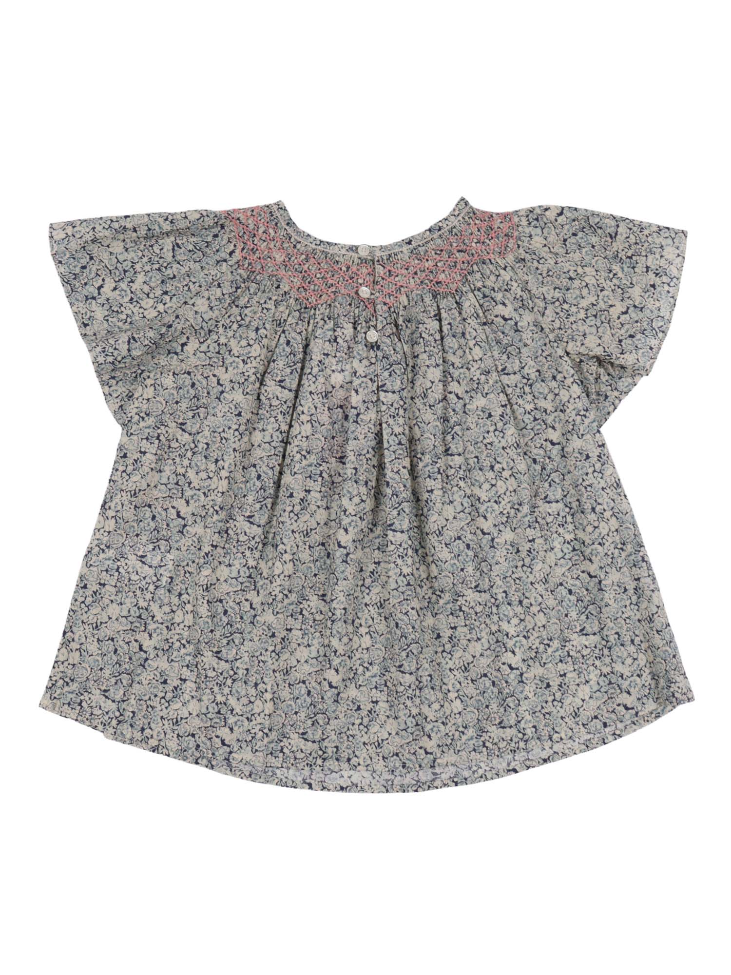 NELLA BLOUSE Blue Organic Cotton