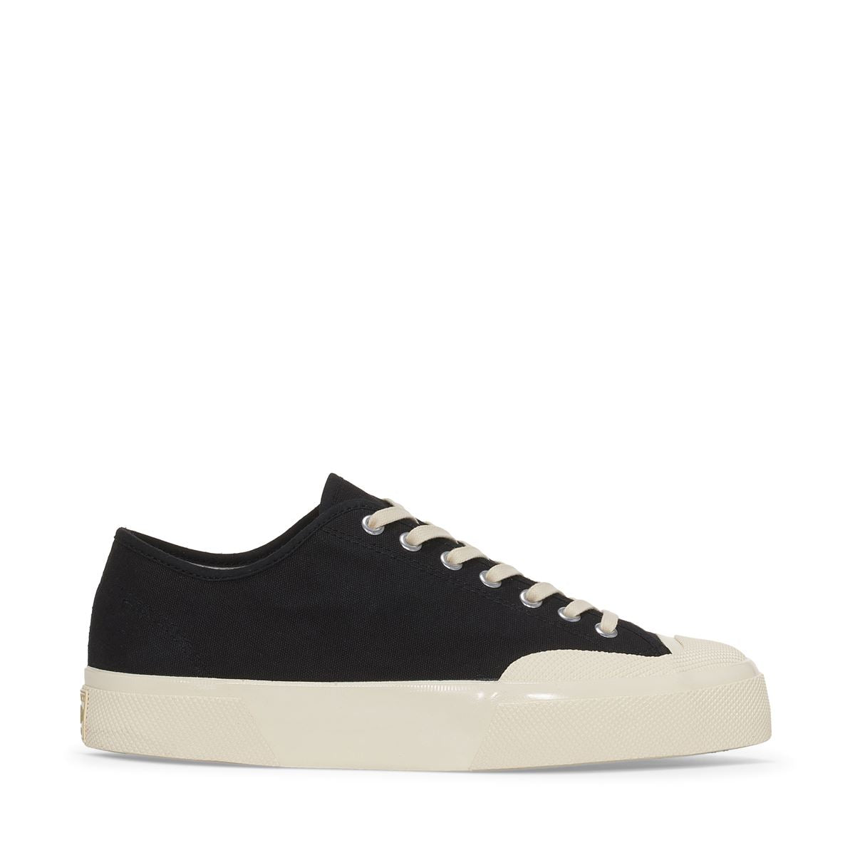 2432 Works Low Cut Black Cotton | Shoe