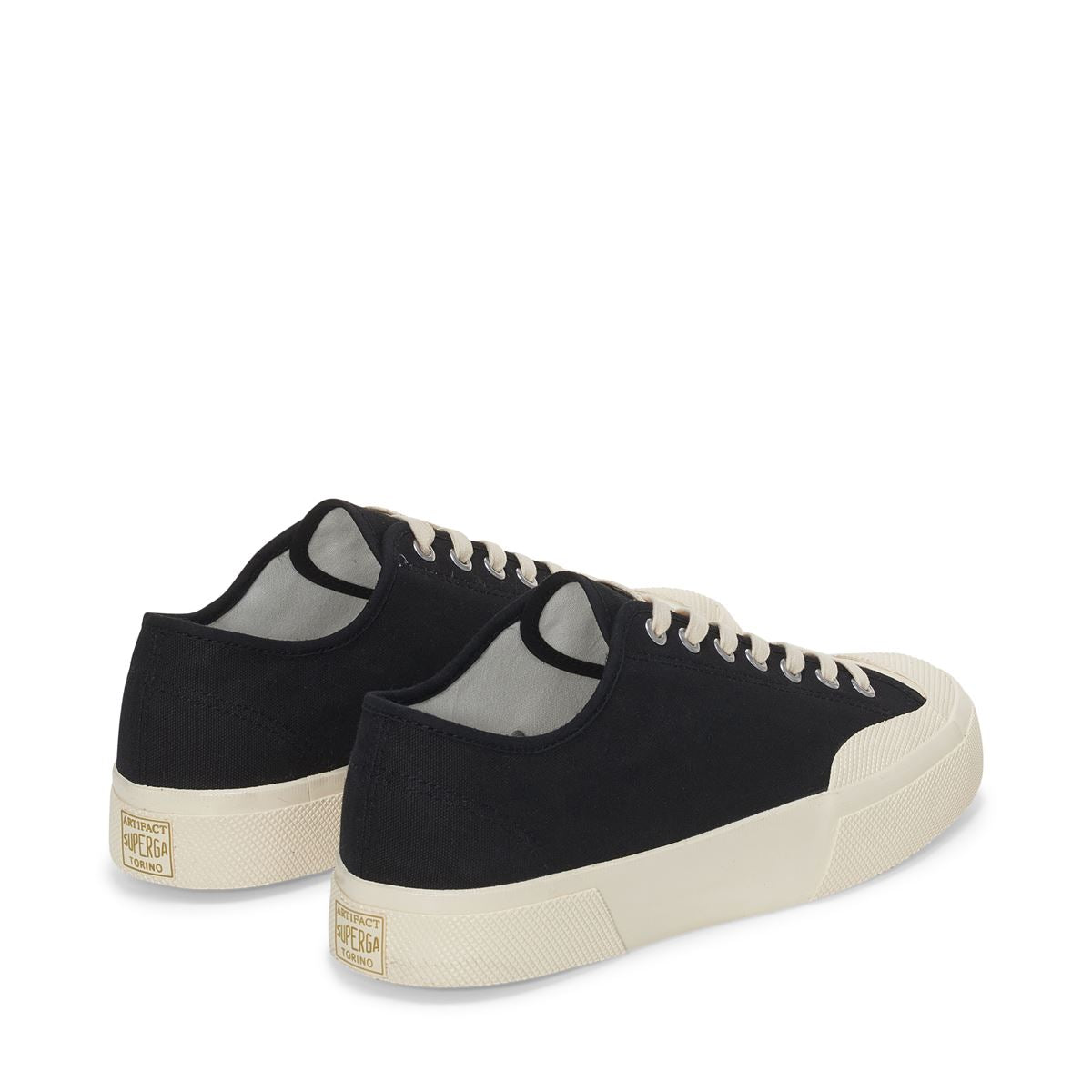 2432 Works Low Cut Black Cotton | Shoe