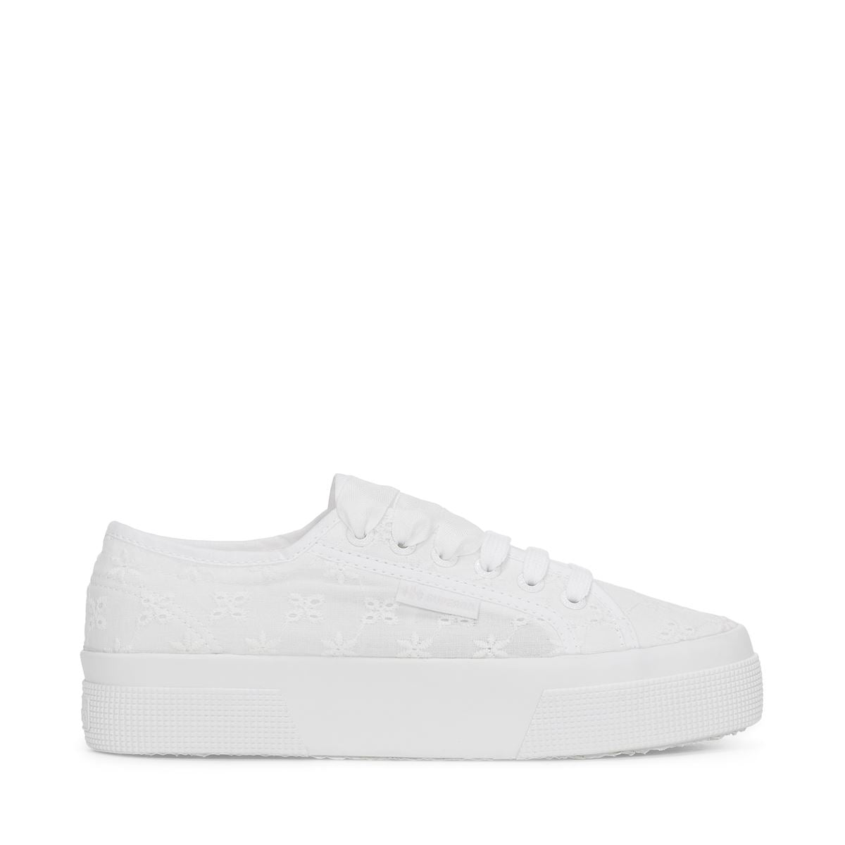 2740 Flower Sangallo White Cotton | Shoe