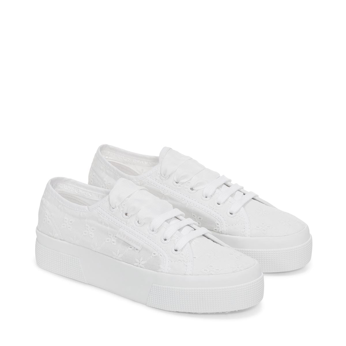 2740 Flower Sangallo White Cotton | Shoe