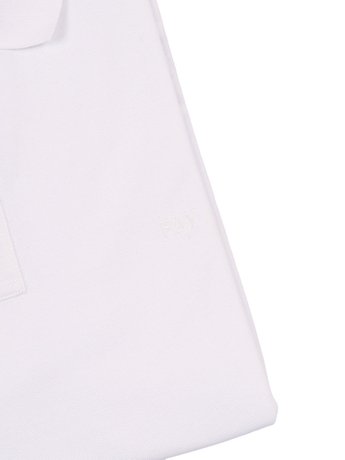 PIQUET STRETCH POLO White Cotton Elastane Shirt