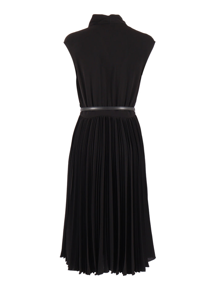 DRESS Black Triacetate Polyester Midi
