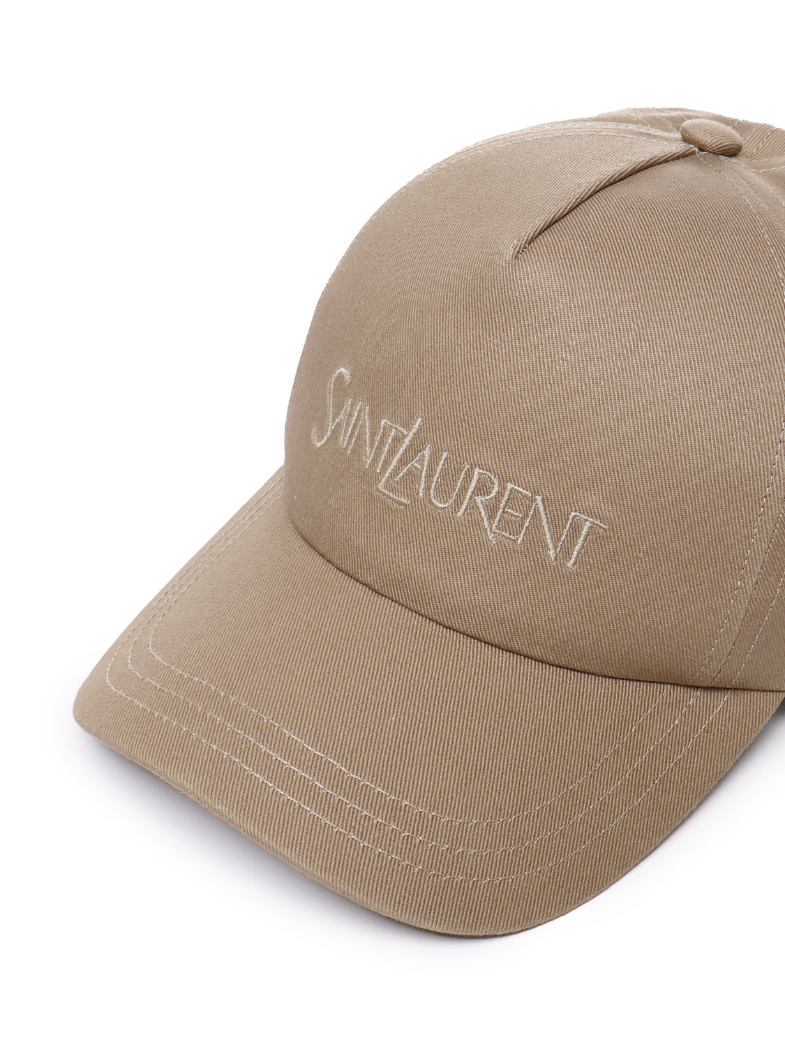 Saint Laurent Hats Beige Cotton