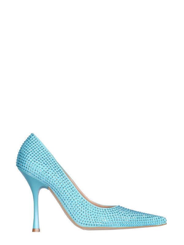Glam Decolleté Azure Leather Shoe