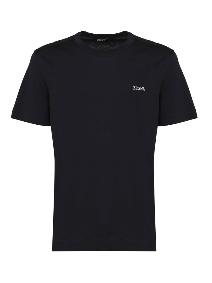 Zegna T-Shirts And Polos Black Main Material : Cotone