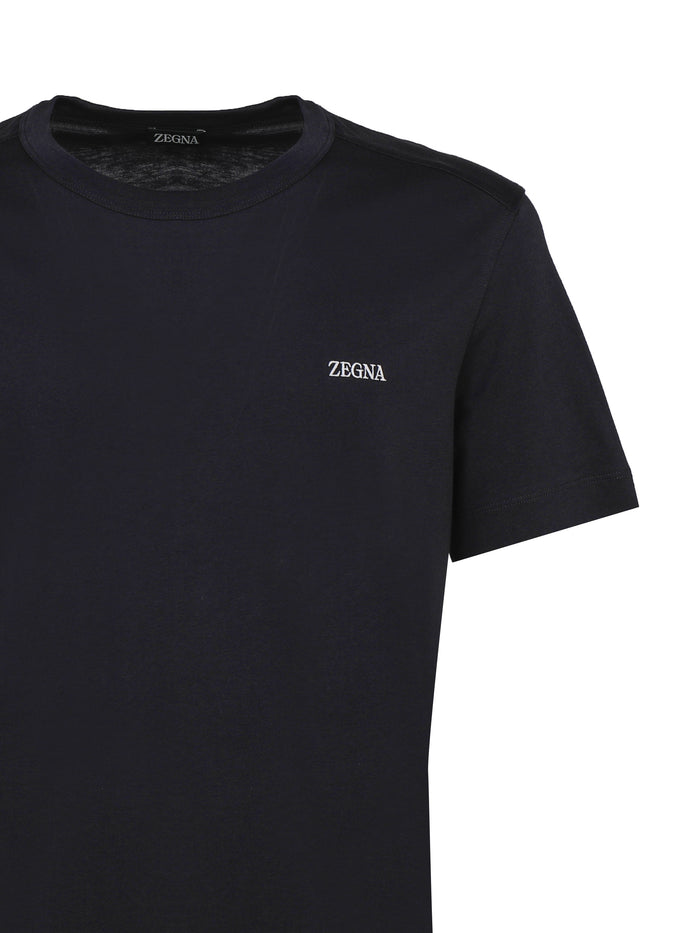 Zegna T-Shirts And Polos Black Main Material : Cotone