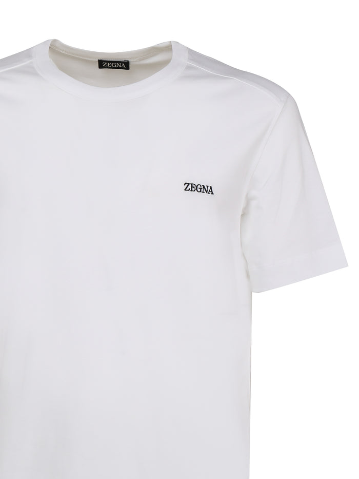 Zegna T-Shirts And Polos White Main Material : Cotone