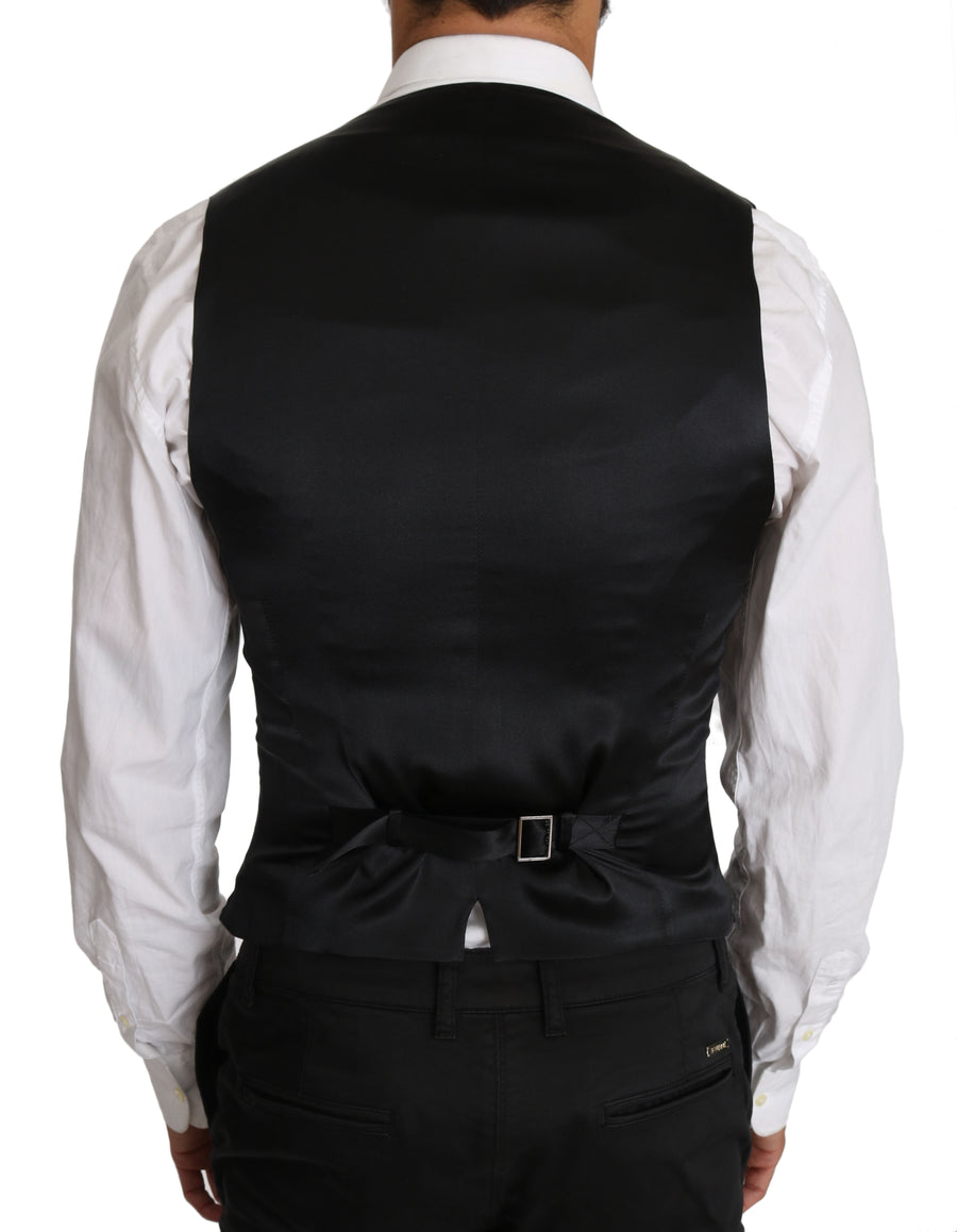Dolce & Gabbana 100% Virgin wool vest in gray