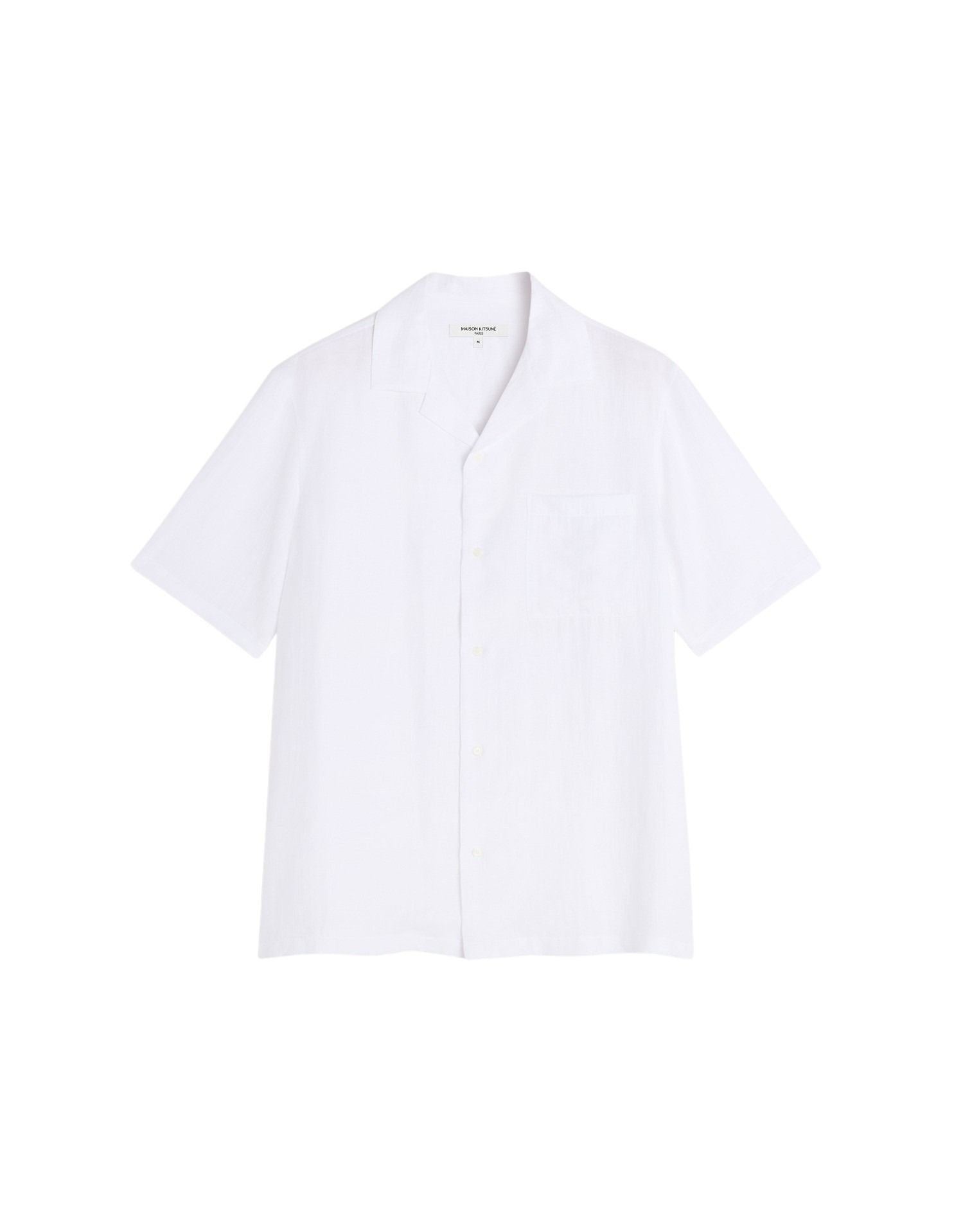 Linen Resort Shirt White Viscose