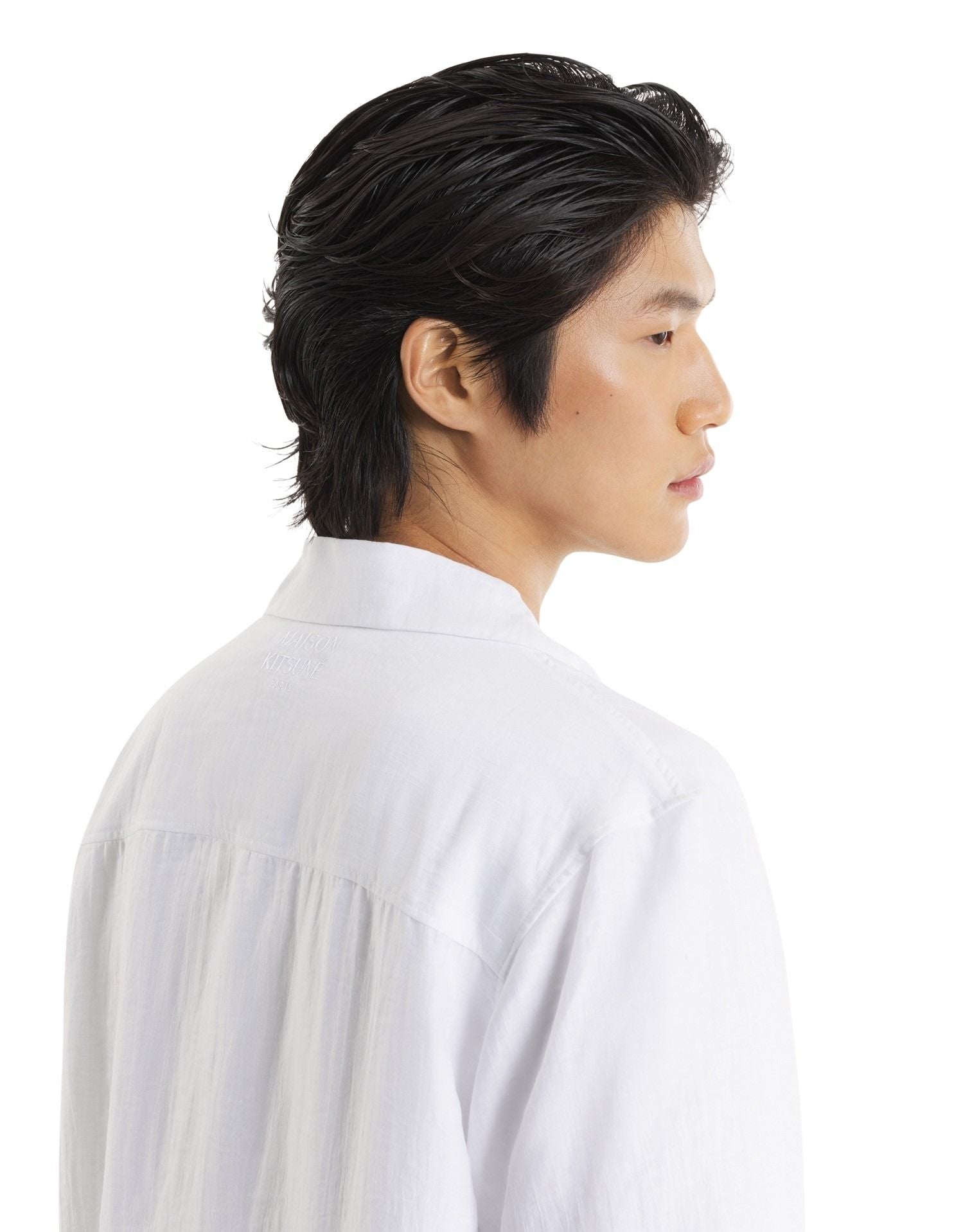Linen Resort Shirt White Viscose