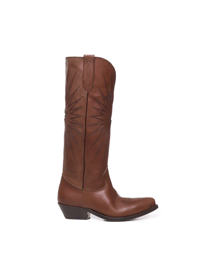 Golden Goose Boots Brown Cowskin
