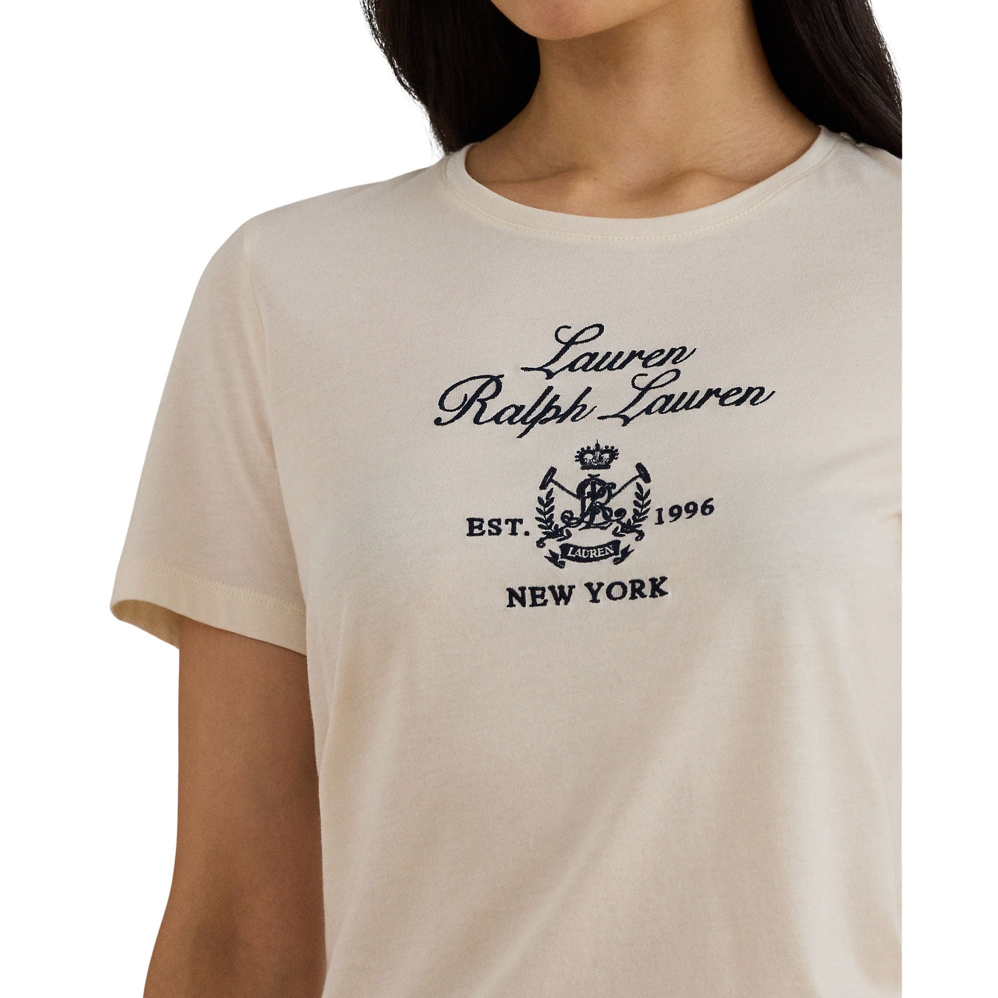 Katlin Short Sleeve T Shirt White Cotton Modal Tshirt