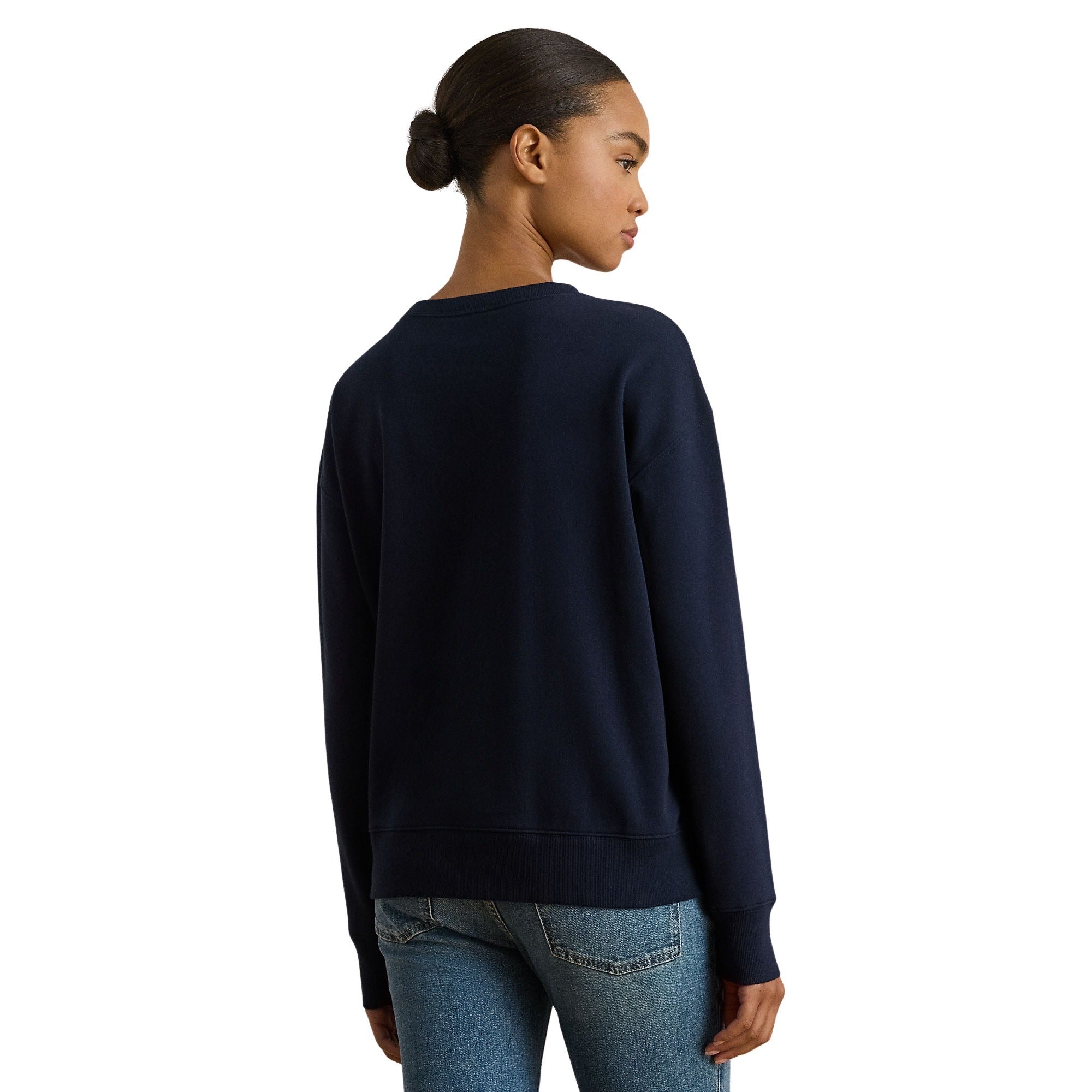Kappy Long Sleeve Sweatshirt Blue Cotton Polyester (recycled)