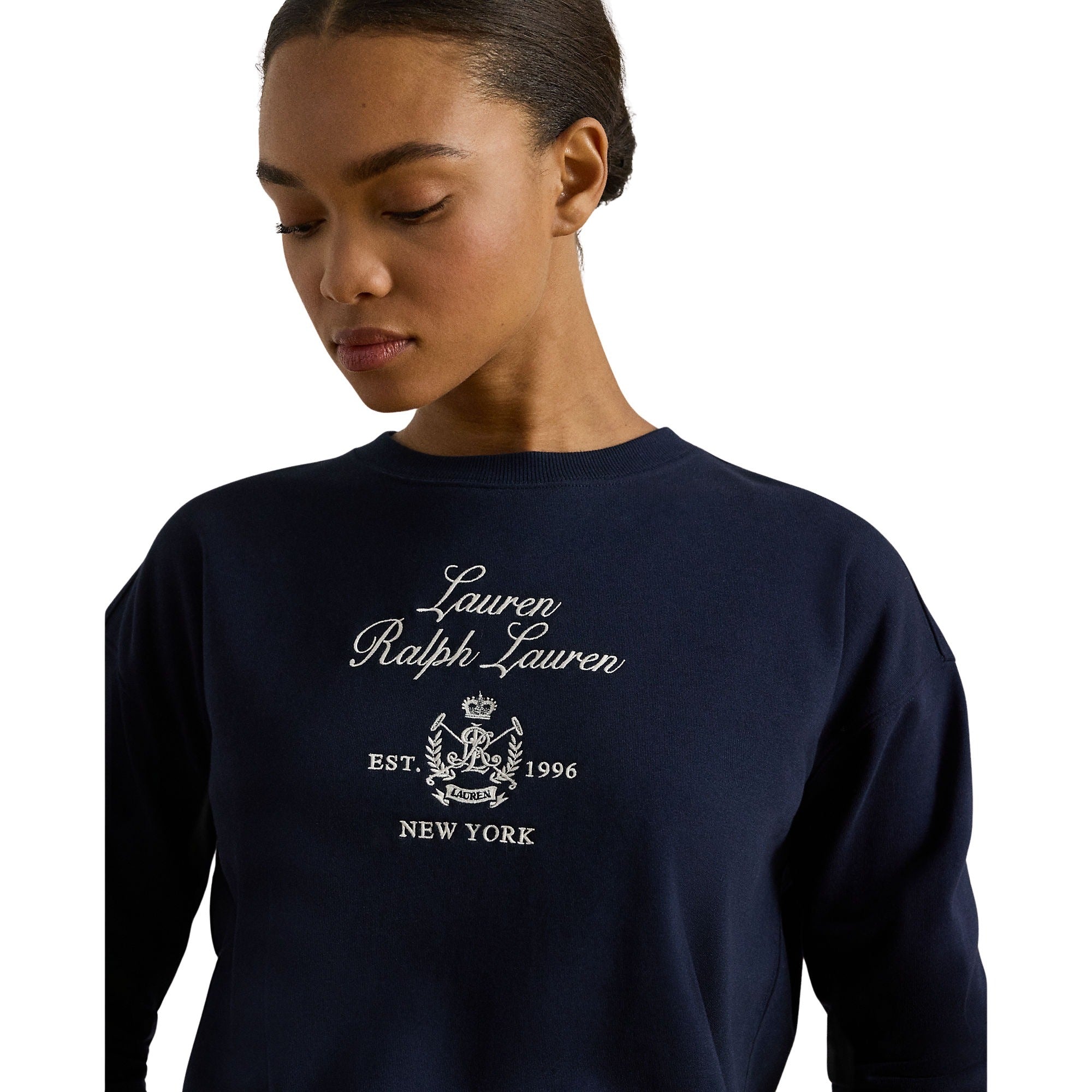 Kappy Long Sleeve Sweatshirt Blue Cotton Polyester (recycled)