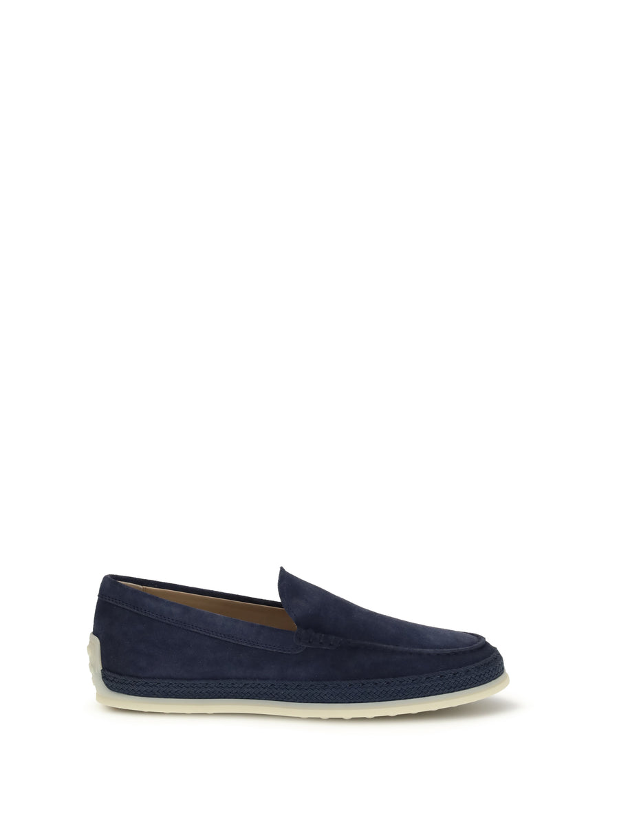 Tod's Upper: 100% calf leather; Sole: 100% rubber loafer in navy
