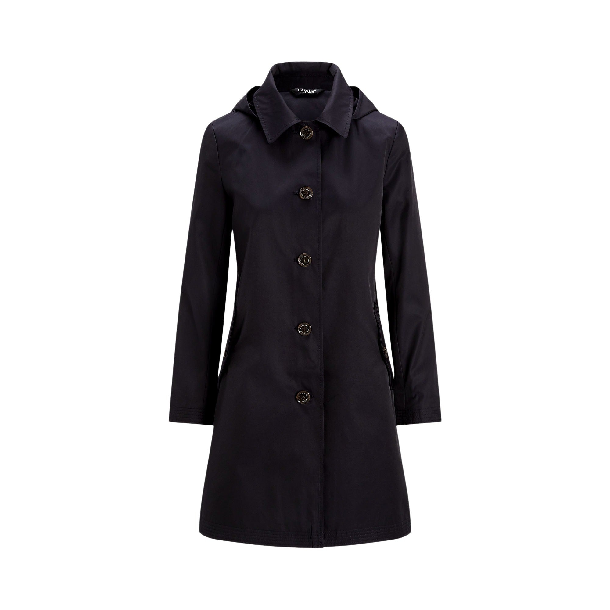 Sb Rn 34 Lined Coat Blue Cotton Polyester