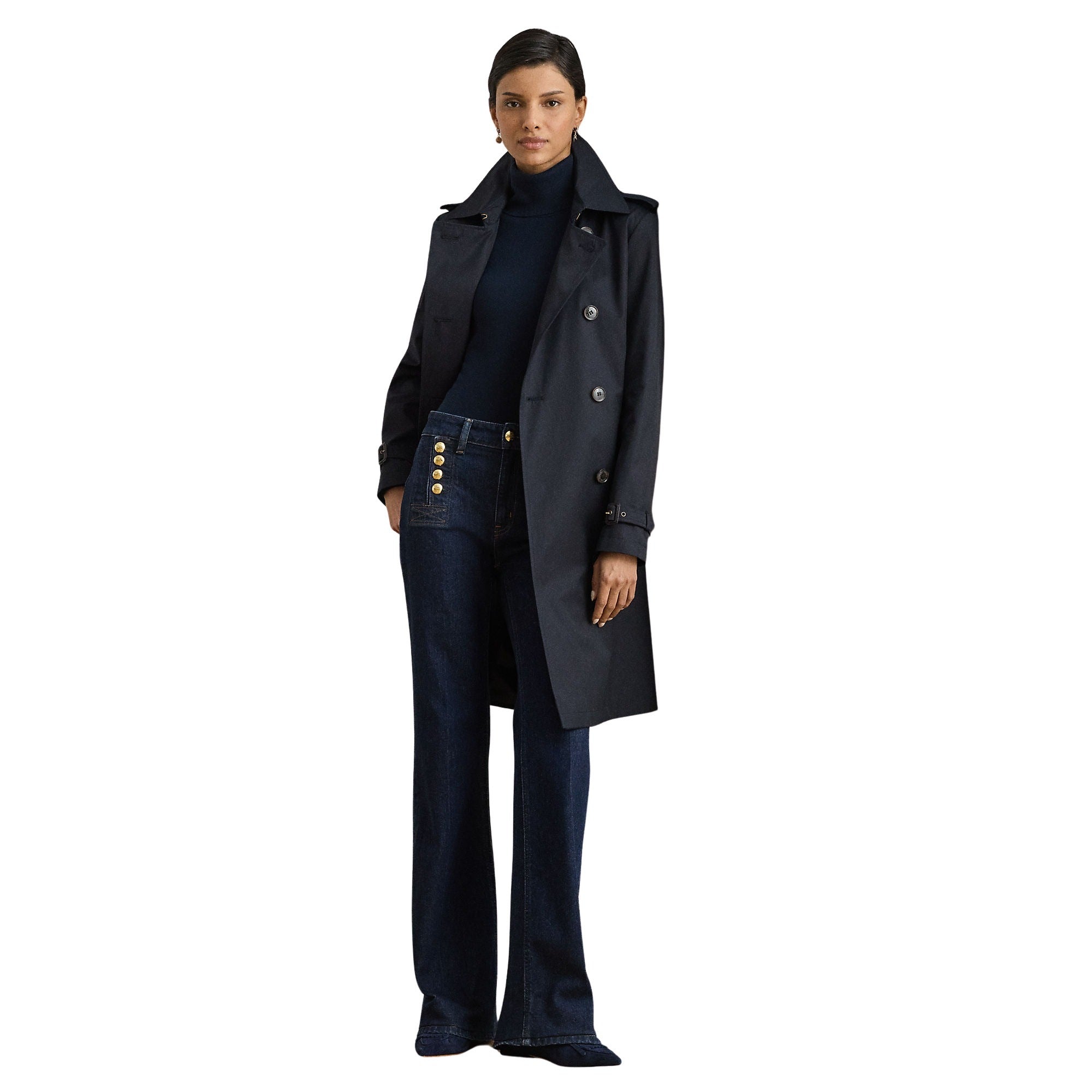 Db Blt Rn38 Lined Coat Blue Cotton Polyester