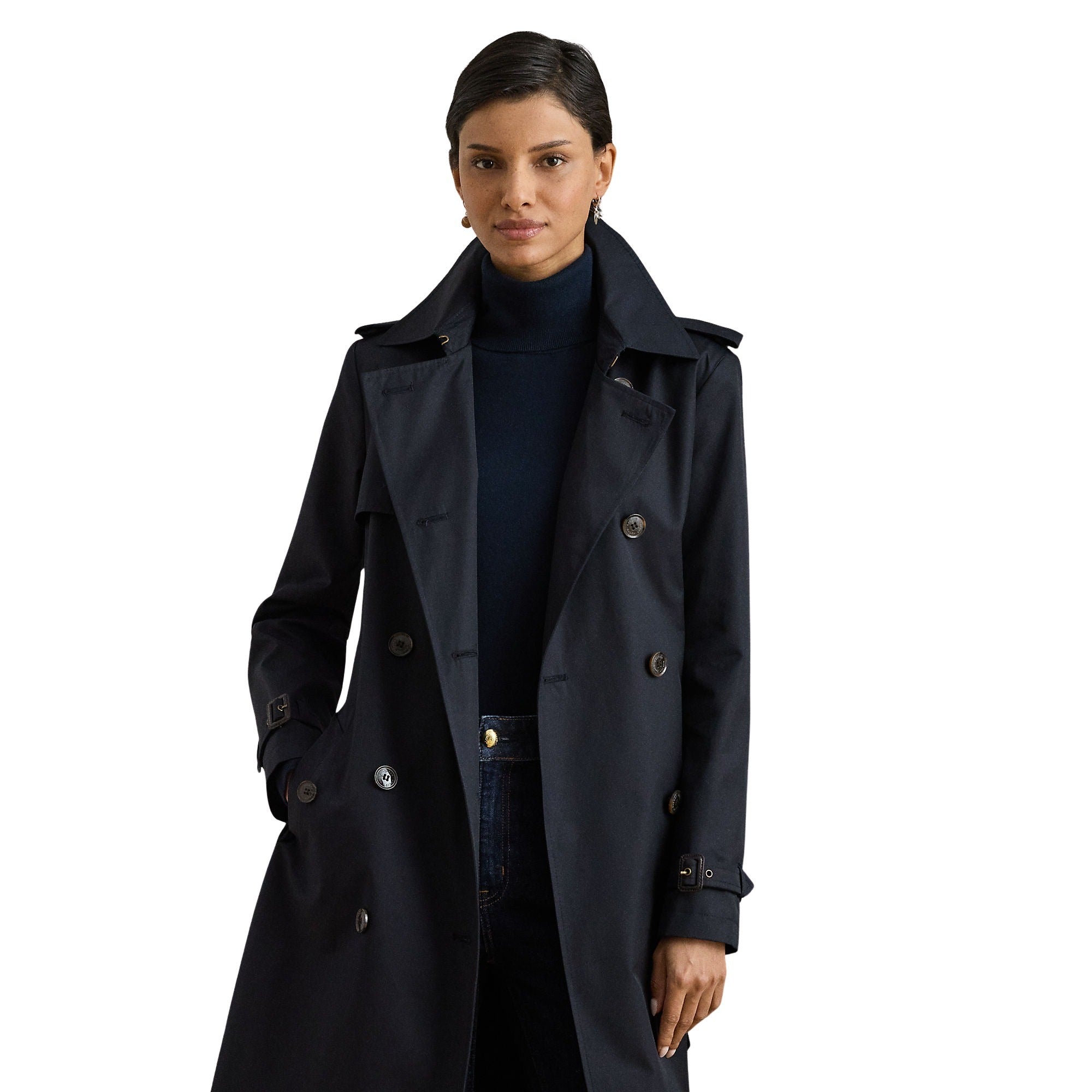 Db Blt Rn38 Lined Coat Blue Cotton Polyester