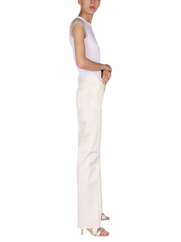 Straight Leg Pants Ivory Trousers
