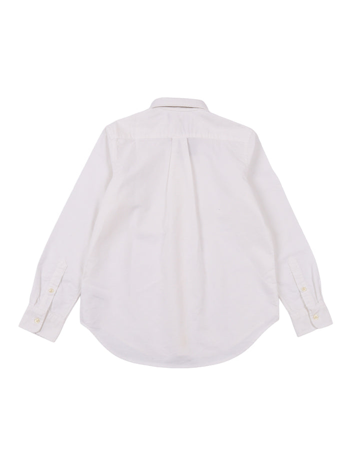 LS BD-TOPS-SHIRT White Cotton