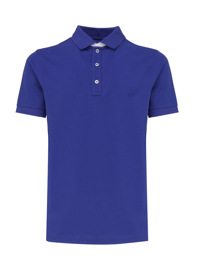 Fay T-Shirts And Polos Blue Cotton