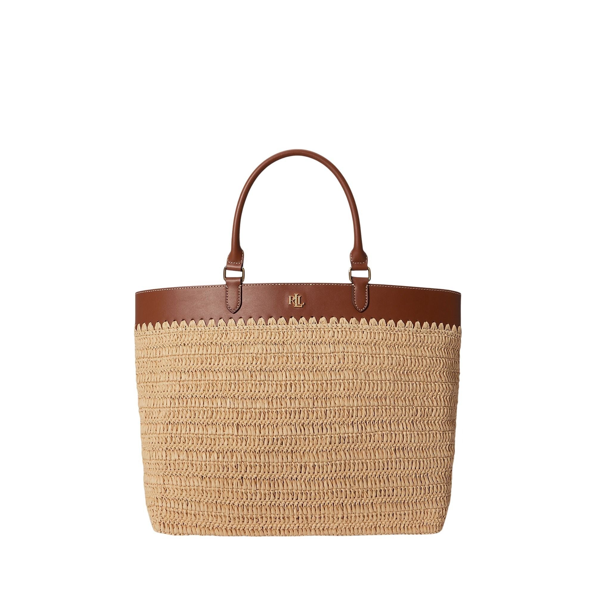 Kyla Tote Large Brown Paper Straw Bag