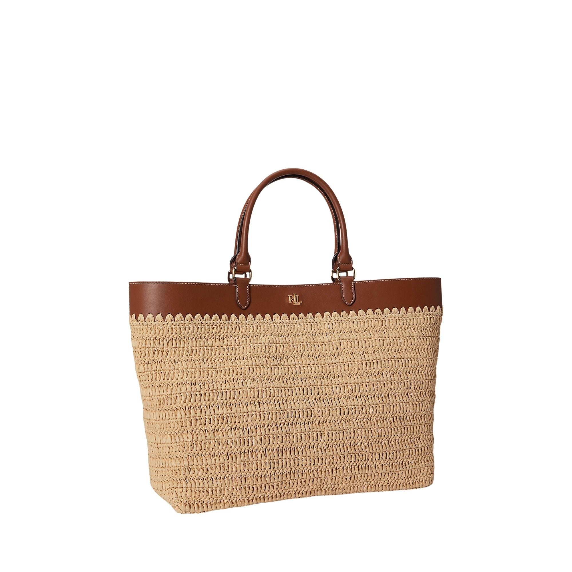 Kyla Tote Large Brown Paper Straw Bag